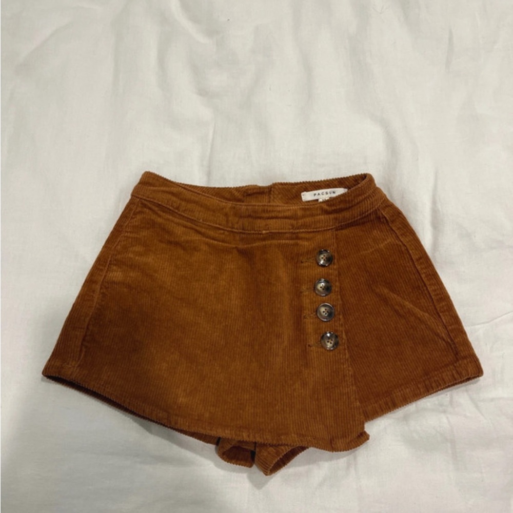 Brown Corduroy Skort